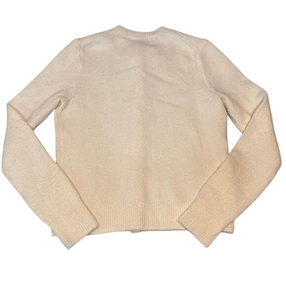 Madewell XXS Winter White Cropped Textured Knit Cardigan Sweater NWT - Picture 6 of 8